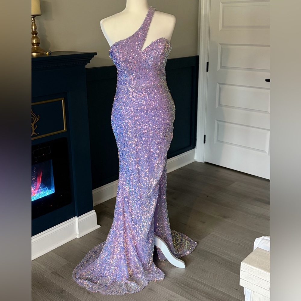 LaDivine Sequin Ball Gown Dress